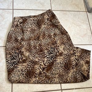 Briggs Petite Safari Print Skirt
